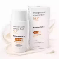 Mesoestetic Mesoprotech Mineral Fluid 50spf – Mineralische Sonnencreme, Sonnenschutz 50, Getönte Ge