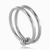 Metal Hard Doppel Eichelring, 1 St