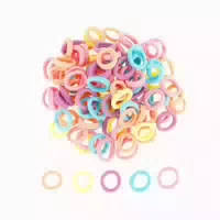 100 Stück Mini Haargummi Elastische Haarbänder Kinder Mädche 1 st