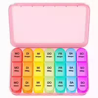 Pillendose 7 Tage 3 Fächer Tablettenbox Reise Medikamentenbo 1 st