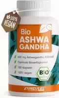Profuel Bio Ashwagandha Kapseln mit Ksm 66 Bio Ashwagandha