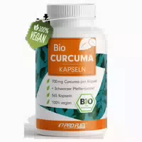 Profuel Bio Curcuma Kapseln 700mg aus Biologischem Anbau 365 st