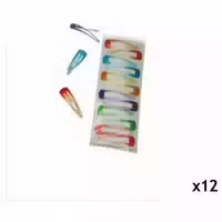 Mezzo Mehrfarbige Haarspangen mit Glitter X12