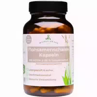 Microflorana Flohsamenschalen Kapseln Hochdosiert Natürliche Ballaststoffe Vegan im Glas