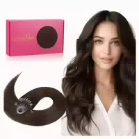 Microring Extensions Echthaar Remy 55cm 50s 5 Micro#4 Schoko 1 st