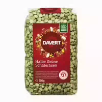 Davert Halbe Grüne Schälerbsen 500 G