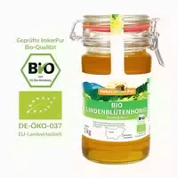 Imkerpur Bio Lindenhonig Im Vorratsglas 1 Kg