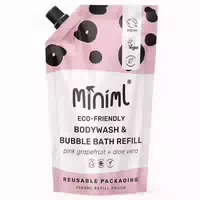 Miniml Duschgel & Schaumbad Pink Grapefruit & Aloe Vera 1l Nachfü