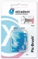 Miradent Interdentalbürste Pic Brush Large Blau 12 Stück