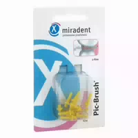 Miradent Interdentalbürsten Pic Brush Ersatzbürsten X Fein Gelb