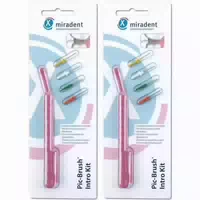 Miradent Pic Brush Set Pink Xx Fine Transparent 1,6 mm