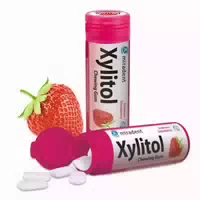 Miradent Xylitol Zahnpflegekaugummi Erdbeere