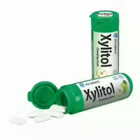 Miradent Xylitol Zahnpflegekaugummi Chewing Gum Kids Apfel