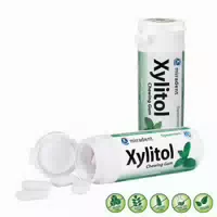 Miradent Xylitol Chewing Gum Pfefferminz 30 st Kaugummi