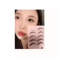 Misslady False Eyelashes B 10mm X 5 Paar Barbie Black