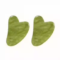 Misslady Scraping Board Gua Sha Massage Tool Heart Shaped 1pc Grass Green X Misslady Scraping Board Gua Sha Massage
