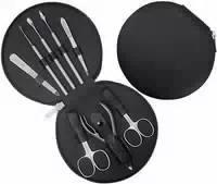 Mjk Germany Leder Etui 8tlg Inox