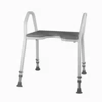 Mobilex Duschhocker Aqua Mit Grauem Pu Sitz