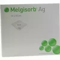 Melgisorb Ag Verband 10x10 Cm 10 St Verband