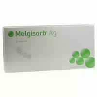 Melgisorb Ag Verband 3x44 cm 10 st