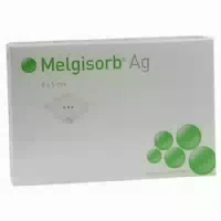 Melgisorb Ag Verband 5x5 cm 10 st