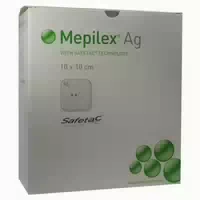 Mepilex Ag Schaumverband 10x10 Cm Steril 10 St Verband