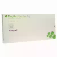 Mepilex Border Ag Schaumverb 10x20 Cm Steril 5 St Verband