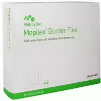 Mepilex Border Flex Schaumverb Haftend 15x15 Cm 10 St Verband