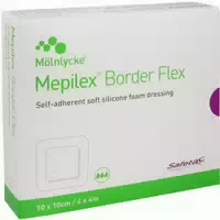 Mepilex Border Flex Schaumverb Haftend 10x10 Cm 10 St Verband