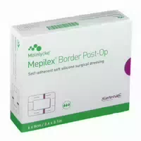 Mepilex Border Post Op Verband Haftend 6x8 cm 10 stk