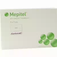 Mepitel Silikon Netzverband 5x7 Cm Steril 5 St Verband