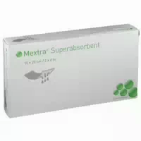 Mextra Superabsorbent Wundverband Größe 12,5 Cm X 12,5 Cm, Wundkissen 9,5 Cm X 9,5 Cm