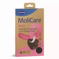 Waschbarer Inkontinenzslip Molicare Lady Absorbent Underwear Größe M 5 X Change Pads