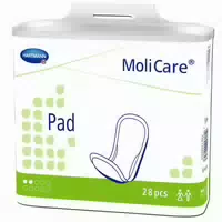 Molicare Pad 2 Tropfen Zuverlässige Einlagen für Schutz bei Leichter Blasenschwäche, Geeignet für Frauen und Männer