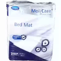Molicare Premium Bed Mat 9 Tropfen 60x60 cm ​bettschutzeinlage mit Flüssigkeitsundurchlässiger Folienrückseite