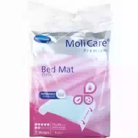 Molicare Premium Bed Mat Textile 7 Tropfen 75 X 85 cm mit Flügeln