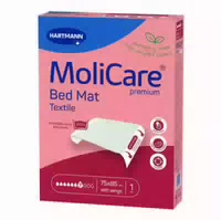Molicare Premium Bed Mat Texttile 7 Tropfen Mit Flügeln In Größe 75x85cm