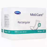 Molicare Rectangular 3 Tropfen 20 X 40 cm 50 Beutel