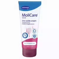 Molicare Skin Zinkoxid Creme 200ml: Reizlindernd, Schutz für durch Inkontinenz Beanspruchte Haut