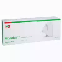 Mollelast Haft Latexfrei 6cmx4m Gedehnt Weiss