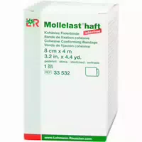 Mollelast Haft Binden Latexfrei 8 Cmx4 m Weiß