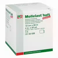 Mollelast Haft Latexfrei 10cmx20m Gedehnt Weiss