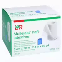 Mollelast Haft Latexfrei 6cmx20m Gedehnt Blau