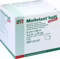 Mollelast Haft Latexfrei 8cmx20m Gedehnt Weiß