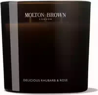 Molton Brown Delicious Rhubarb & Rose Luxury 3 Wick Candle