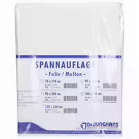 Molton Spannauflage 100x200 cm mit Folie Einseitig