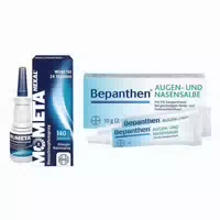 Mometahexal Heuschnupfenspray 18 g Bepanthen Augen Nasensalbe
