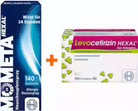 Mometahexal Heuschnupfenspray 50µg 18 g Nasenspray Levocetirizin Hexal 100 Filmtabletten