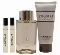 Montblanc Explorer Platinum Eau De Parfum Set 100 ml 7 5 ml 100 ml Duschgel