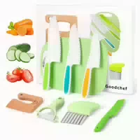 Kindermesser Set 8 Teile Holz Montessori Bpa Frei 1 st
